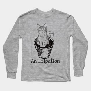 Cat in Anticipation of Catnip Long Sleeve T-Shirt